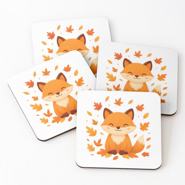 Item preview, Fox in the middle of autumn leaves designed and sold by FunnyPrintscz.