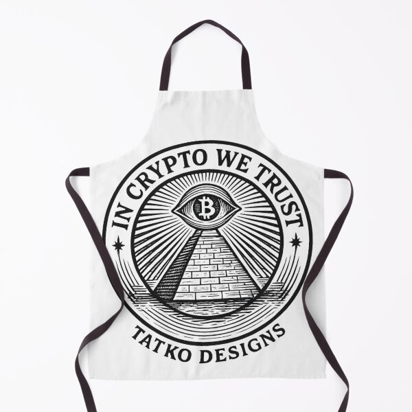 Item preview, In Crypto We Trust – Pyramid Bitcoin Emblem designed and sold by Tatko Designs.