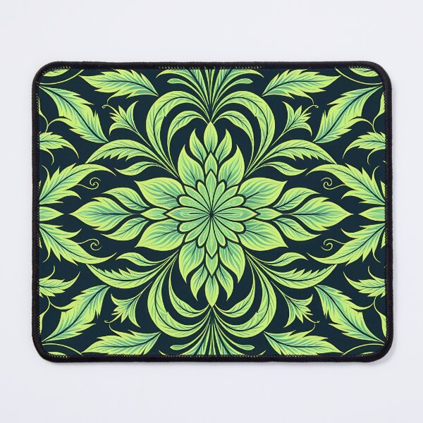 Item preview,  Green, Flowers & Leaves, Abstract Artistic Stylize, Symmetrical Repeated Texture Pattern (image size 8320x12480) designed and sold by Digital-Davinci.