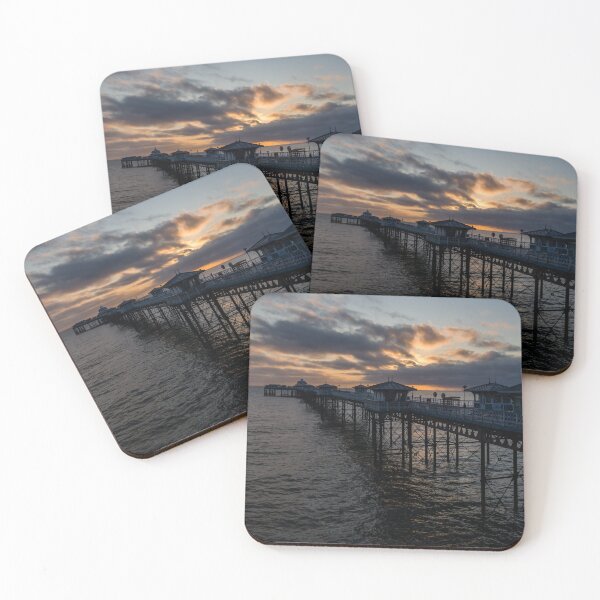 Item preview, Llandudno Pier Sunrise – Serene Coastal Landscape Photography designed and sold by DiscoverySB.
