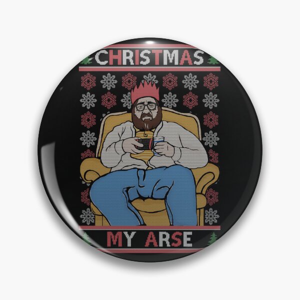 Item preview, Merry Christmas My Arse - Funny Grumpy British Comedy Christmas Jumper designed and sold by ZorraZaid.