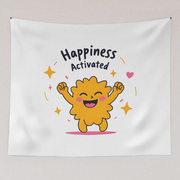 Item preview, Happiness Activated – Cute Doodle Joy Character designed and sold by LOLmoods.