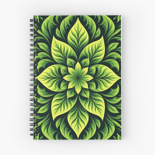 Item preview, Green, Flowers & Leaves, Abstract Artistic Stylize, Symmetrical Repeated Texture Pattern (image size 8320x12480) designed and sold by Digital-Davinci.