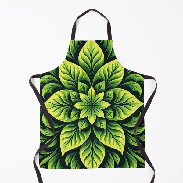 Item preview, Green, Flowers & Leaves, Abstract Artistic Stylize, Symmetrical Repeated Texture Pattern (image size 8320x12480) designed and sold by Digital-Davinci.