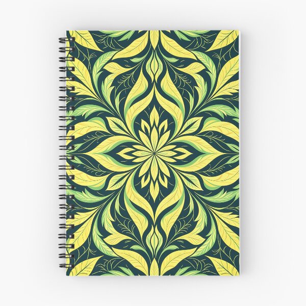 Item preview, Green, Flowers & Leaves, Abstract Artistic Stylize, Symmetrical Repeated Texture Pattern (image size 8320x12480) designed and sold by Digital-Davinci.