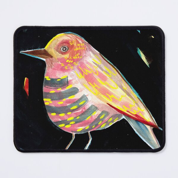 Item preview, Colorful bird on black designed and sold by Colorgesmil.