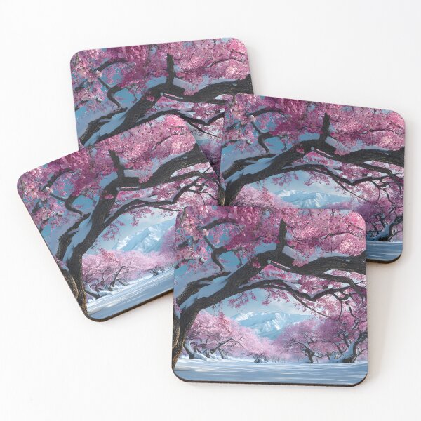 Item preview, Serene Blossom Pathway in Winter Wonderland Scene designed and sold by Artessie.