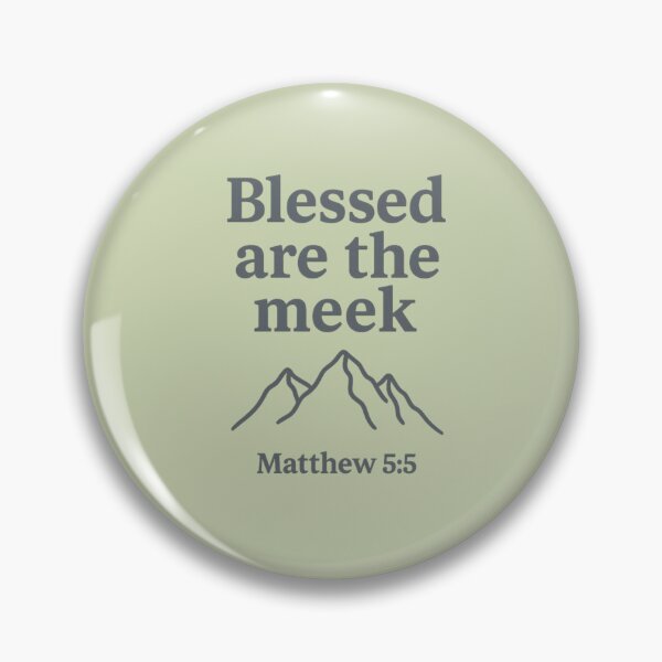 Item preview, Copy of Blessed Are the Meek – Matthew 5:5 Globe Christian Design on light designed and sold by BuenCamino.Store.