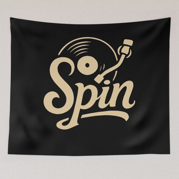 Item preview, Spin Vinyl Record Player Retro 70s Music Lovers designed and sold by LuminOrb.