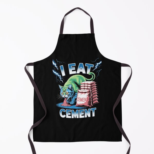 Item preview, Brainrot I Eat Cement Cat Illustration designed and sold by jotaro210.