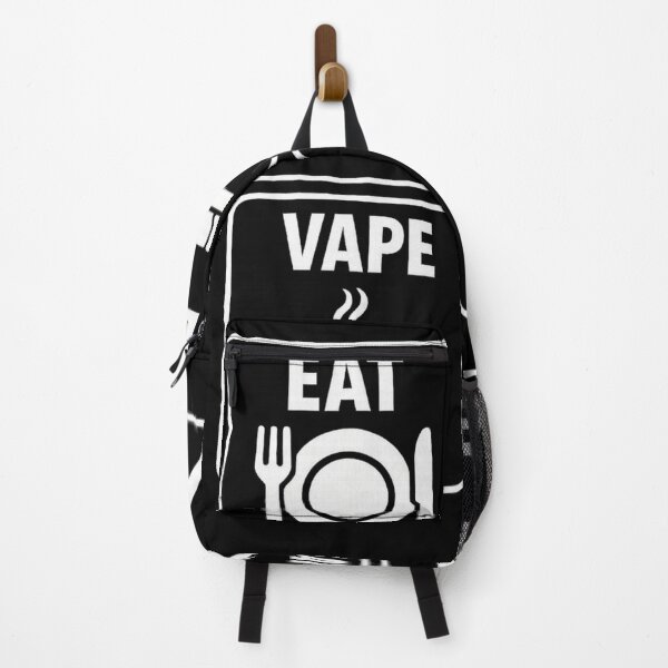 Item preview, Eat Sleep Vape Repeat – White Design for Black Shirt designed and sold by House of Taste Vape Designs.