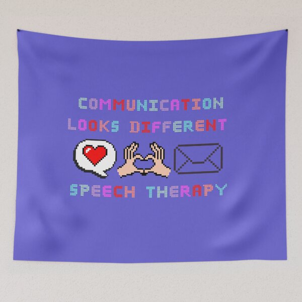 Item preview, Communication Looks Different Speech Therapy– Pixel Art Design designed and sold by Lunaria Arts.