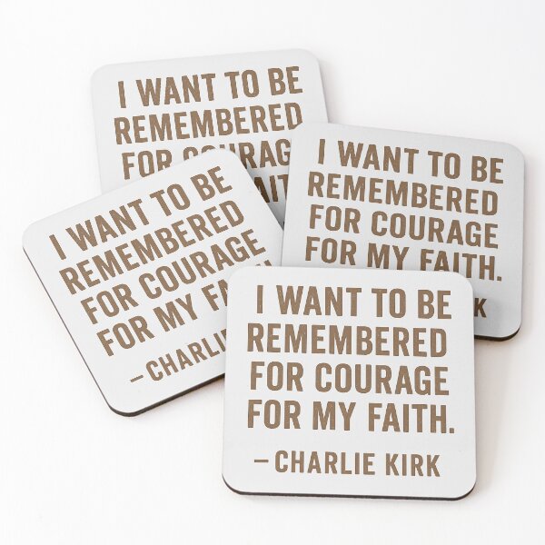 Item preview, Charlie Kirk Quote – Courage for My Faith True Patriot Message designed and sold by Meandmyshop.