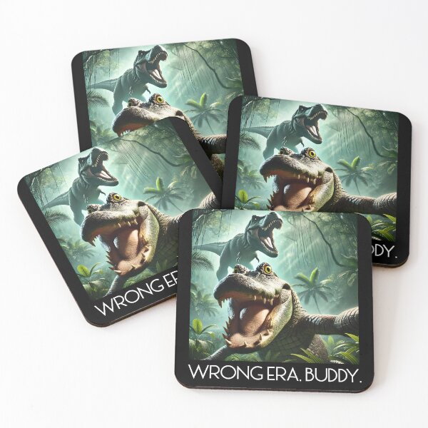 Item preview, Crazy Alligator Selfie T-Rex Dinosaur Wrong Era Buddy Alligator Lover designed and sold by Kimberley King Art  King Art.