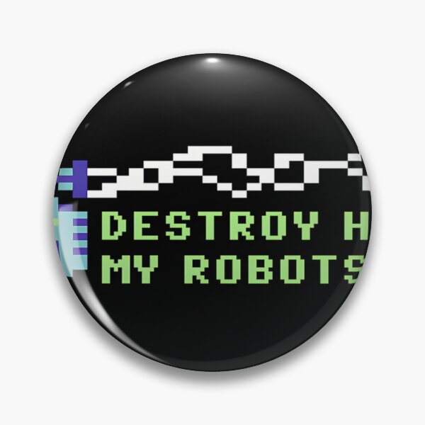 Item preview, Gaming Impossible Mission Robot - Destroy Him My Robots designed and sold by MILENROBERTSON.