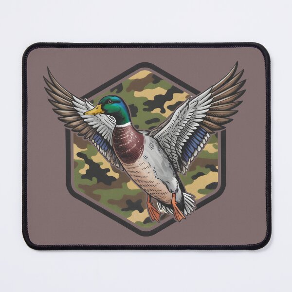 Item preview, Mallard Duck Hunting Camo Badge – Wildlife Outdoor Illustration designed and sold by Snifferius.