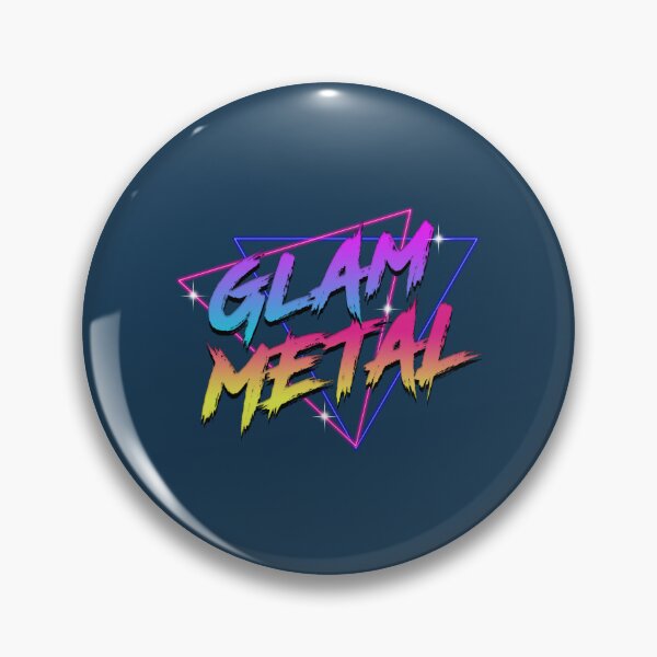 Artikelvorschau, 80er Synthwave New Wave Glam Rock Heavy Metal Logo Retro entworfen und verkauft von GretaPaigeD.