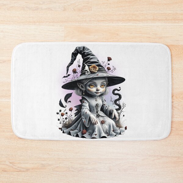 Item preview, Gothic Doll Witch Illustration | Creepy-Cute Halloween Wall Art & Gifts | Dark Fantasy Design designed and sold by Medeea Publishing.