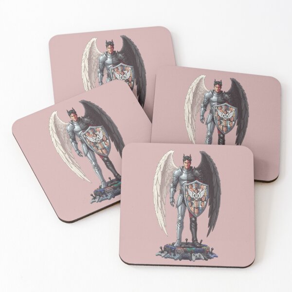Item preview, Half Angel Half Demon Gamer Knight Art designed and sold by PrintBreeze.