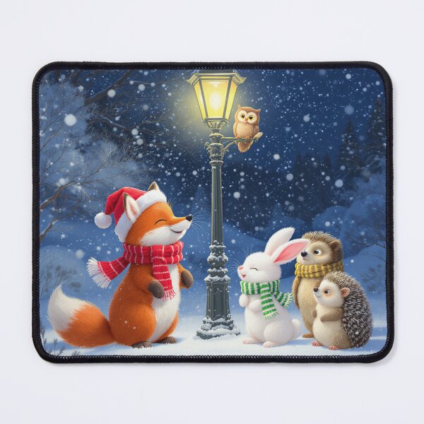 Item preview, Animal Christmas Carolers Under Lampost designed and sold by acceleratorhams.