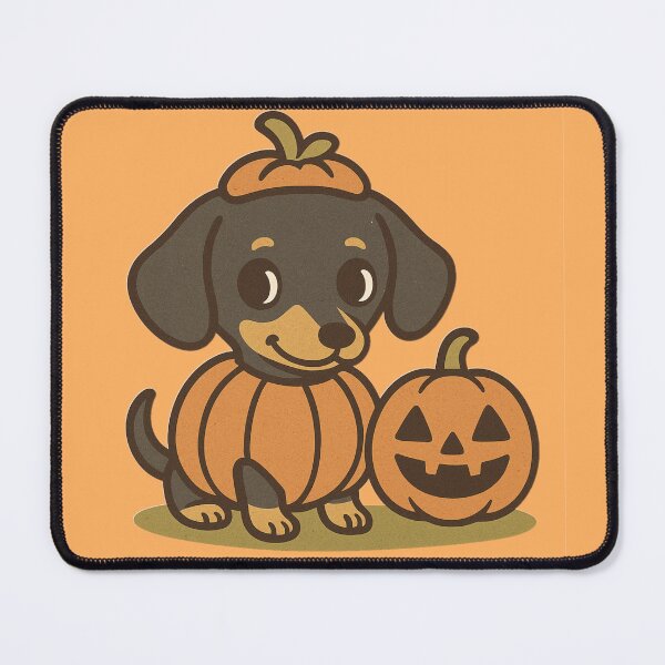 Item preview, Pumpkin Patrol – Retro Vintage Dachshund Halloween Cartoon designed and sold by Doxie Life.