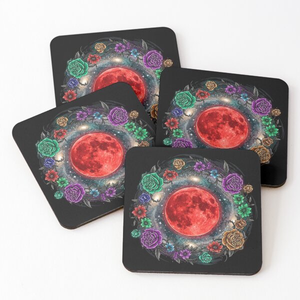 Item preview, Gothic Blood Moon with Floral Ring T-Shirt designed and sold by HAFIZ-DP.