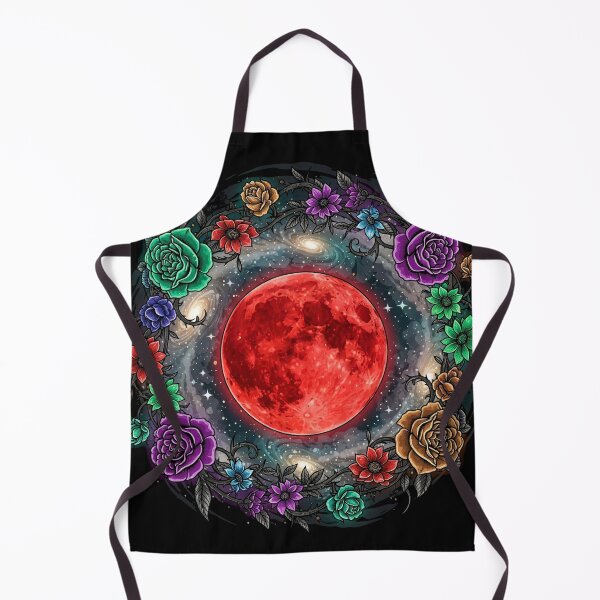 Item preview, Gothic Blood Moon with Floral Ring T-Shirt designed and sold by HAFIZ-DP.