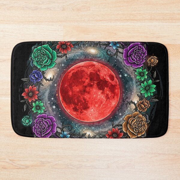 Item preview, Gothic Blood Moon with Floral Ring T-Shirt designed and sold by HAFIZ-DP.