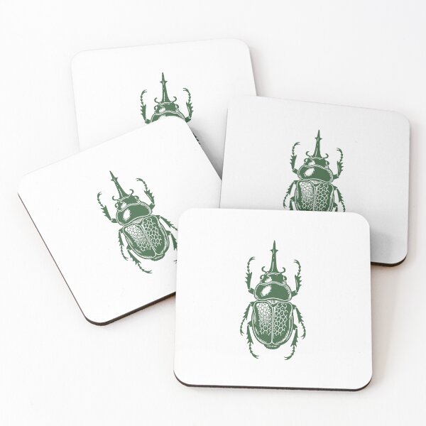 Item preview, Minimalist Rhinoceros Beetle Art – Nature Inspired Design designed and sold by JollyCritters.
