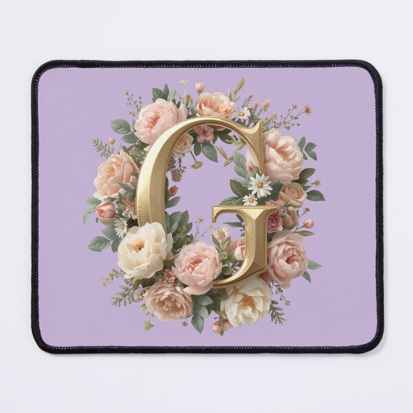 Item preview, Floral Monogram Letter G Wall Art – Elegant Gold Initial G with Roses & Peonies | Personalized Wedding Gift, Nursery Decor, Feminine Botanical Initial G Print designed and sold by AmenAlways.