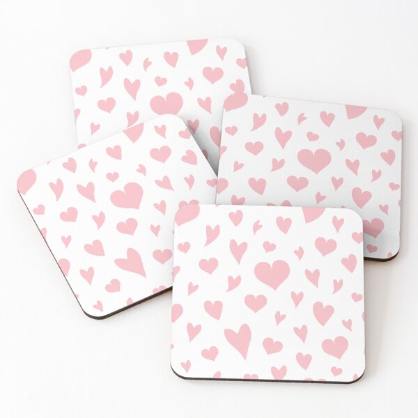 Item preview, Love Hearts - Inverse Pretty Pink Pattern  designed and sold by Daniel Bevis Design.