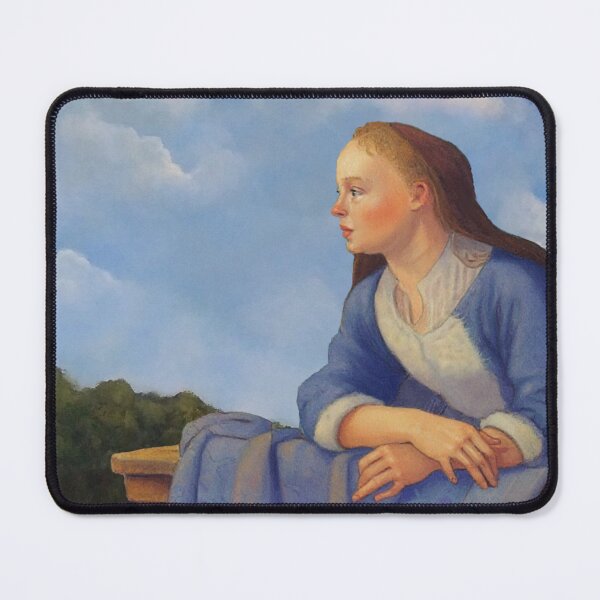 Item preview, Woman on Balcony, After Gerrit Dou, Dutch Old Master designed and sold by JoyfulWhimsy.