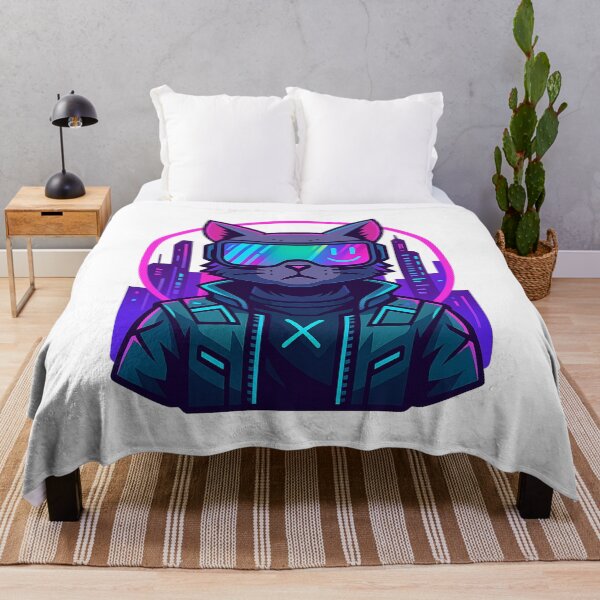 Item preview, Cyber Meow: Neon Streets designed and sold by PlanetBoi.