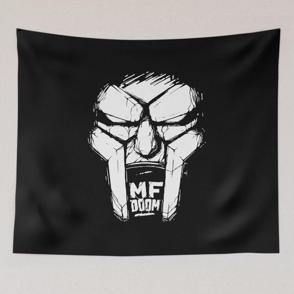 Item preview, MF Doom Mask with Raw Monochrome Lines designed and sold by diablo1368.
