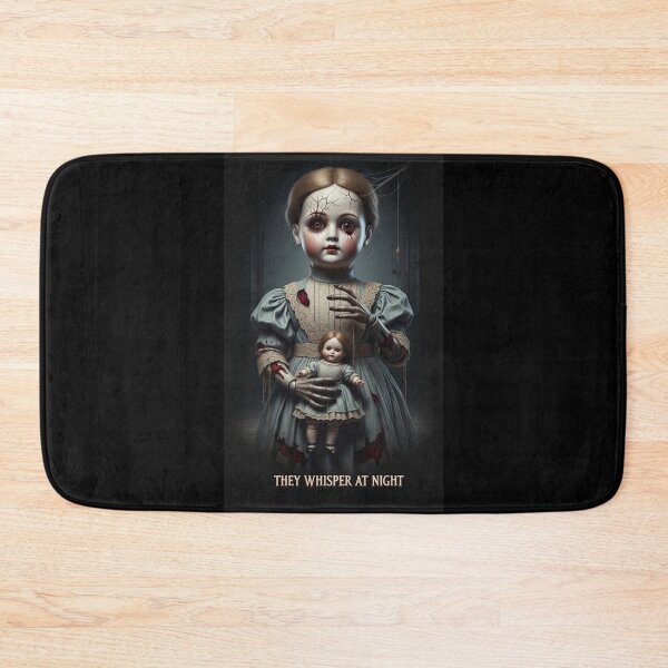 Item preview, They Whisper at Night – Creepy Porcelain Doll Gothic Horror Design designed and sold by InkwildStudio.