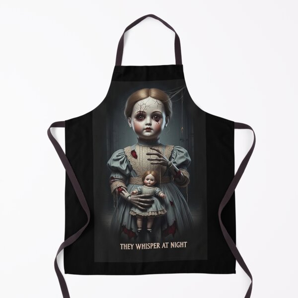 Item preview, They Whisper at Night – Creepy Porcelain Doll Gothic Horror Design designed and sold by InkwildStudio.