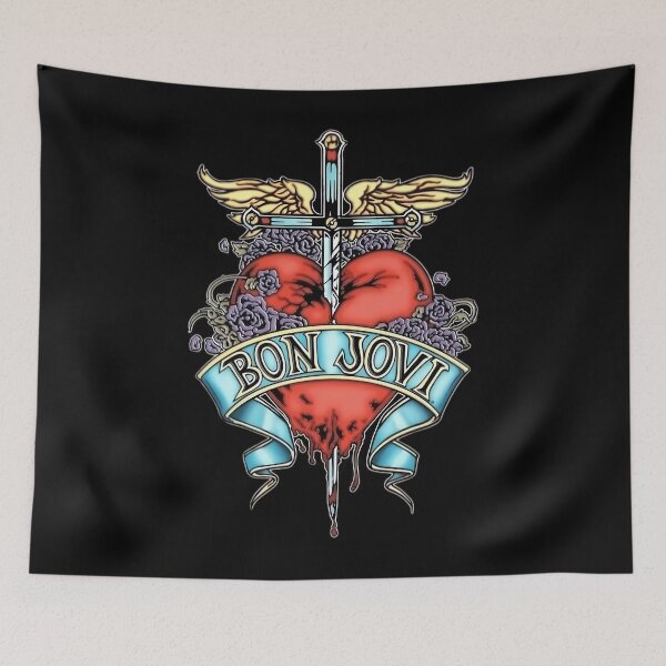 Item preview, Bon Jovi Artwork  Iconic Rock Tribute Design designed and sold by VictoriaZelko11.