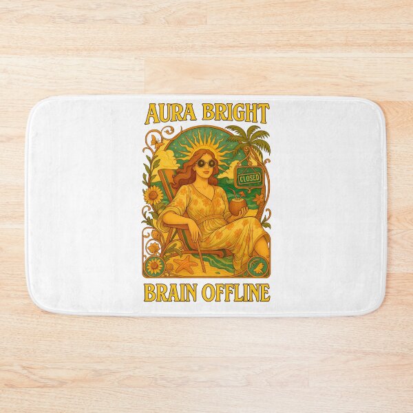 Item preview, Aura Bright, Brain Offline Art Nouveau T-Shirt | Funny Meditation Tee designed and sold by MySpiritTravels.