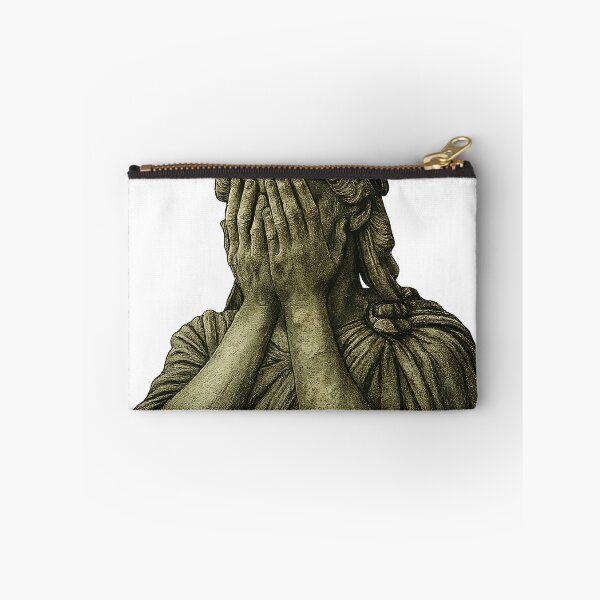 Item preview, Statue of Liberty covering her face in shame political chaos designed and sold by ZaDonShop.