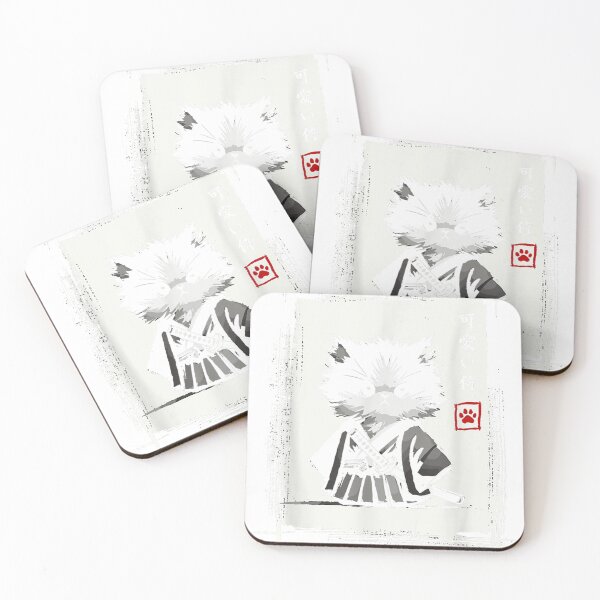 Item preview, Samuraii Cat Japanese Art Sumi-e Novelty Kawaii Funny Cats designed and sold by HectorYuTuvm.