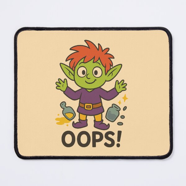Item preview, Zirik the Naughty Goblin – Oops! designed and sold by DesignShopAD.