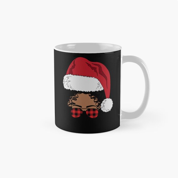 Item preview, Black African American Santa Afro Christmas Melanin Buffalo designed and sold by ChristineAyer.