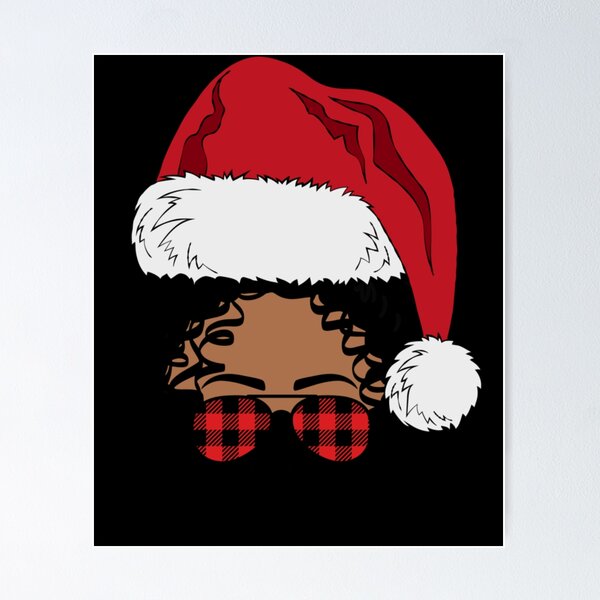 Item preview, Papá Noel afroamericano negro, Navidad afro, melanina, búfalo designed and sold by ChristineAyer.