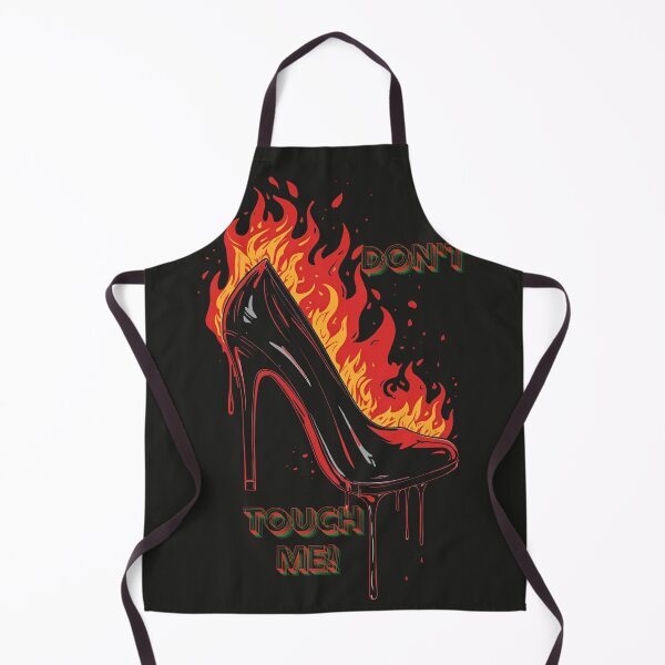 Item preview, Don't Touch Me – Burning high heel with a strong statement message designed and sold by ParaSiempreS.