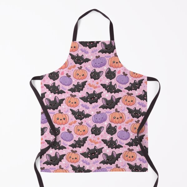 Item preview, Cute Bat and Pumpkin Halloween Pattern designed and sold by Kawaii Patterns | Chubby Animals & Cute Ghosts.