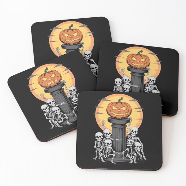 Item preview, Waiting for Halloween Skeleton Pumpkin Spooky Autumn Ghost, Cute Gothic Skeleton, Halloween Pumpkin Design designed and sold by Marpin91.