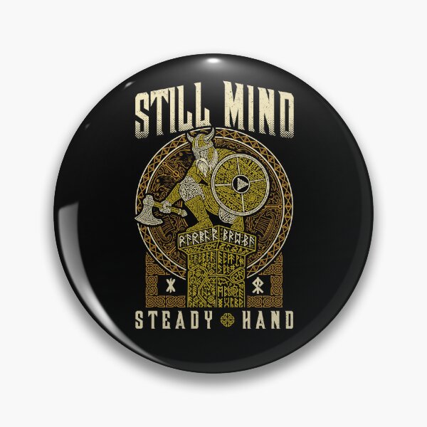 Item preview, Viking Warrior Still Mind Steady Hand Norse Mythology Runes designed and sold by GrandeDuc.
