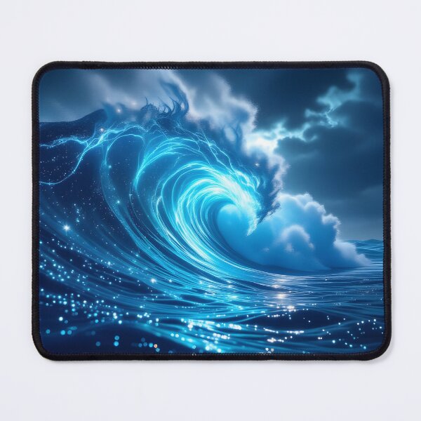 Item preview, Dynamic wave of glowing energy and light designed and sold by homydesign.