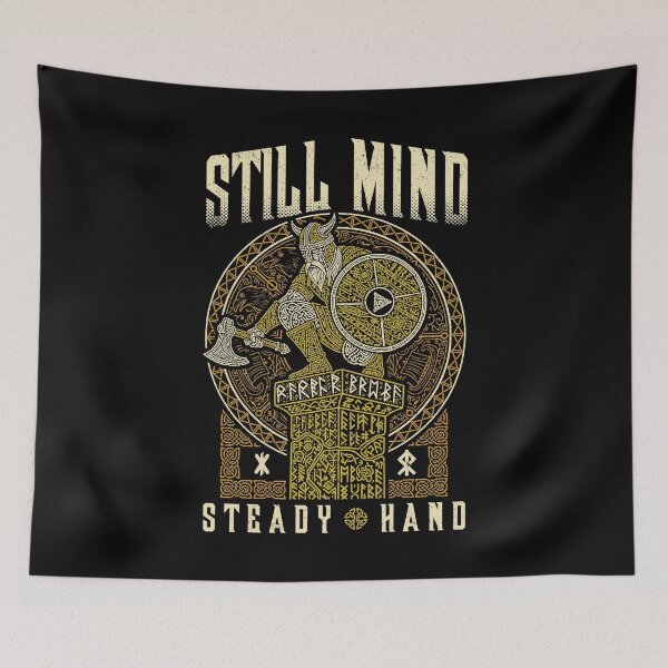 Item preview, Viking Warrior Still Mind Steady Hand Norse Mythology Runes designed and sold by GrandeDuc.