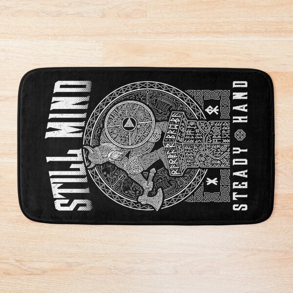 Item preview, Viking Warrior Still Mind Steady Hand Norse Mythology Runes designed and sold by GrandeDuc.